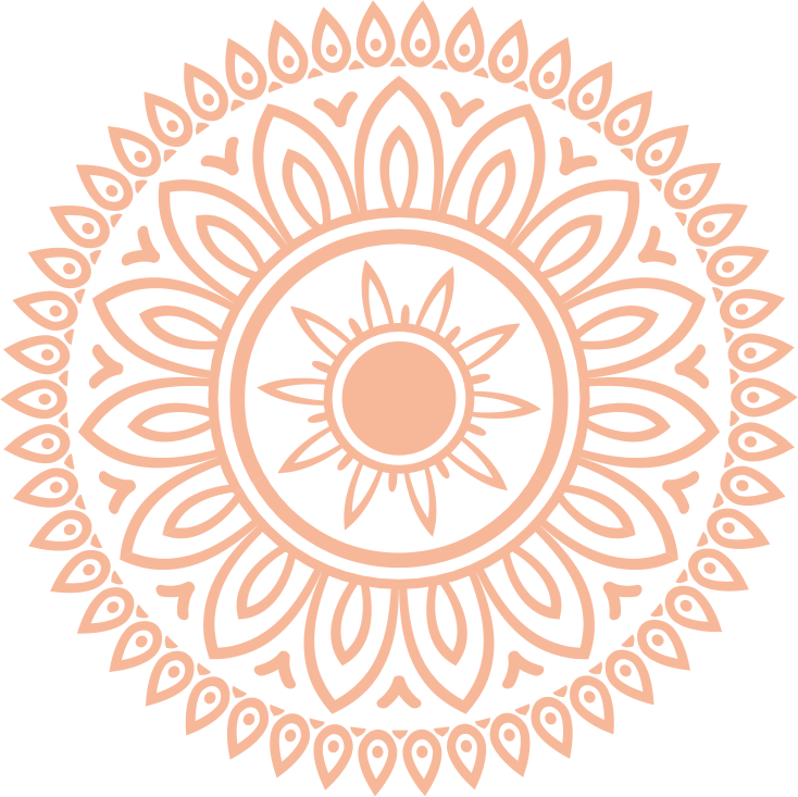 Mandala design Orange